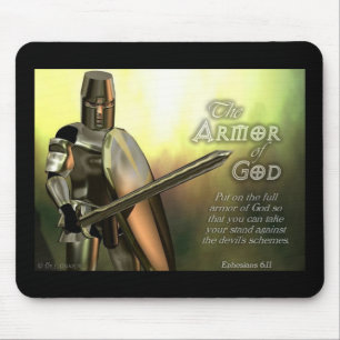 Tapis De Souris Armure de Mousepad d'un DIEU