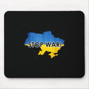 Tapis De Souris Arrêter La Guerre En Ukraine _ Appuyer Les Ukraini