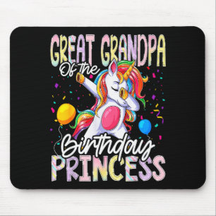 Tapis De Souris Arrière-grand-père de la princesse d'anniversaire