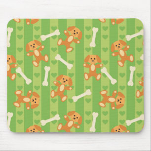 Tapis De Souris arrière - plan avec des chiens et des os