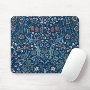 Tapis De Souris Arrière - plan bleu Morris Vintage Blackthorn Moti
