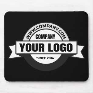 Tapis De Souris Arrière - plan noir du logo