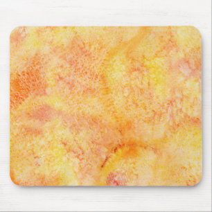 Tapis De Souris Arrière - plan orange d'aquarelle