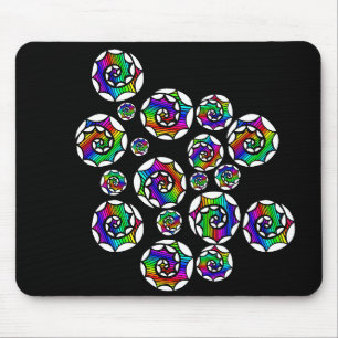 Tapis De Souris Arrière - plan spiral en couleurs