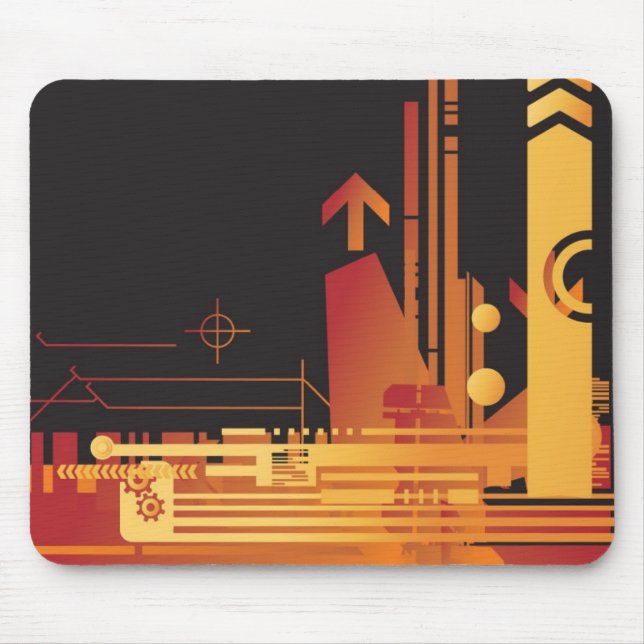 Tapis De Souris Arrière - plan tramé technique 2 (Devant)