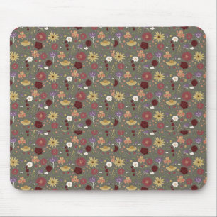 Tapis De Souris Arrière - plan vert de l'automne