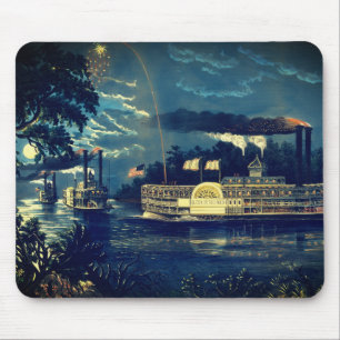 Tapis De Souris "Arrondir un pli" sur le Mississippi :