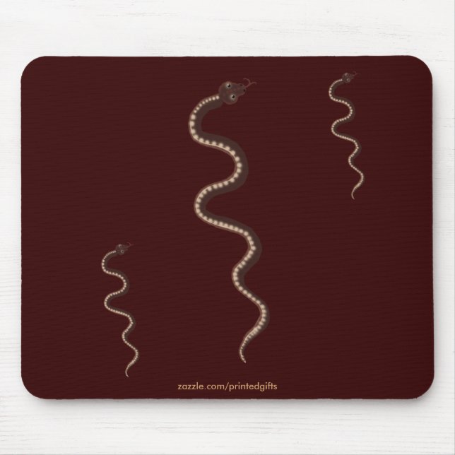 Tapis De Souris Art aborigène australien du serpent du désert (Devant)