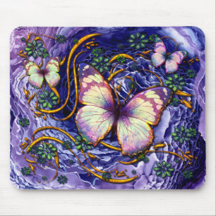 Tapis De Souris Art Abstrait 115 et option papillon Mousepad
