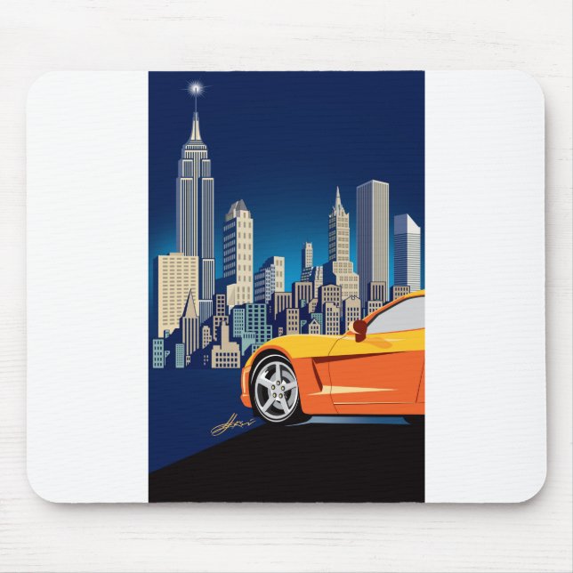 TAPIS DE SOURIS ART AUTOMOBILE DE VETTE ÉLÉGANT (Devant)