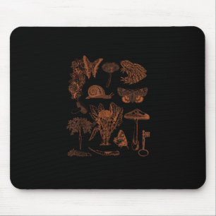 Tapis De Souris Art botanique, champignons de grenouille, esthétiq