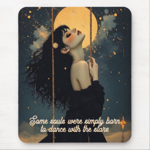 Tapis De Souris Art céleste   Femme gothique   Mystique éthérée