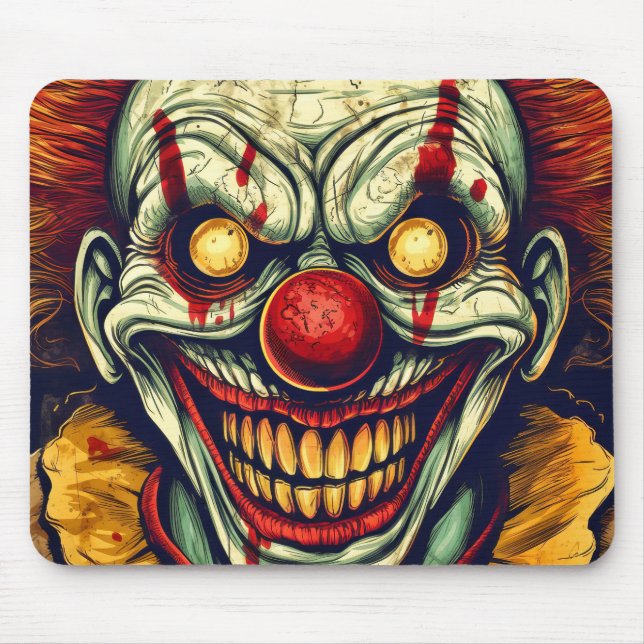 Tapis De Souris Art clown carnavalesque illustration (Devant)
