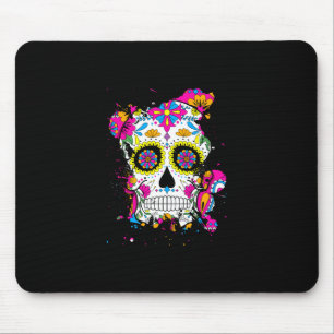 Tapis De Souris Art crâne sucre