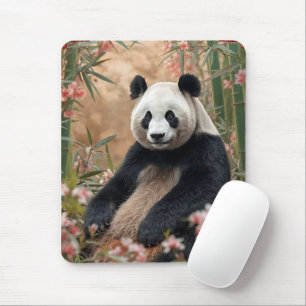 Tapis De Souris Art Cute Panda Bear Bamboo