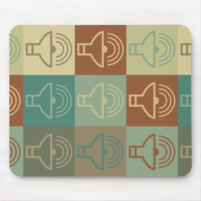 Tapis De Souris Art de bruit d'audiologie (Devant)
