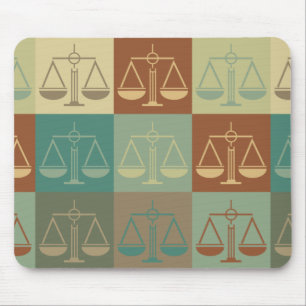 Tapis De Souris Art de bruit de justice pénale