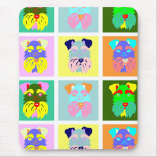 Tapis De Souris Art de bruit de Schnauzer