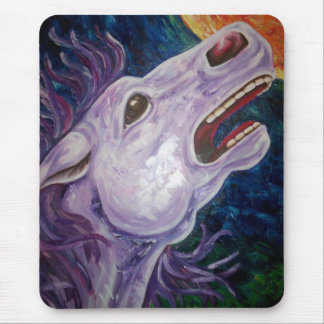 Tapis De Souris Art de cheval et de lune de carrousel d'imaginaire