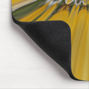 Tapis De Souris Art de design Motif à fleurs jaunes dorées