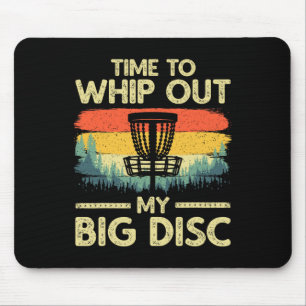 Tapis De Souris Art de disc golf drôle pour hommes femmes sport de