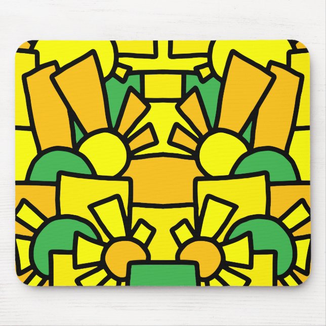 Tapis De Souris Art de doodle festif 42 (Devant)