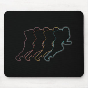 Tapis De Souris Art de football américain rétro