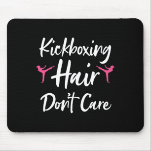 Tapis De Souris Art de kickboxing drôle pour hommes femmes Kickbox