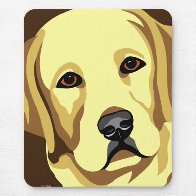 Tapis De Souris Art de labrador retriever (Devant)