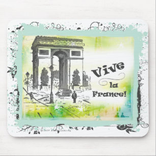 Tapis De Souris Art de L'Arc de Triomphe Collage