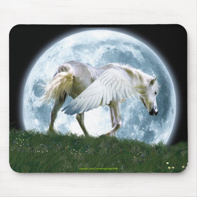 Tapis De Souris Art de marche Mousepad d'imaginaire de Pegasus et (Devant)