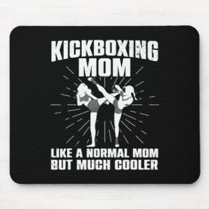 Tapis De Souris Art de mère de kickboxing pour mère femmes kickbox