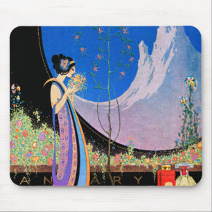 Tapis De Souris Art de publicité d'art déco par Fred Parker