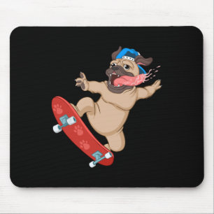 Tapis De Souris Art de skateboard drôle pour garçons hommes skate