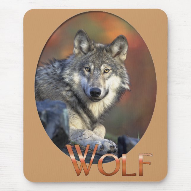 Tapis De Souris Art de Wolf Lovers (Devant)