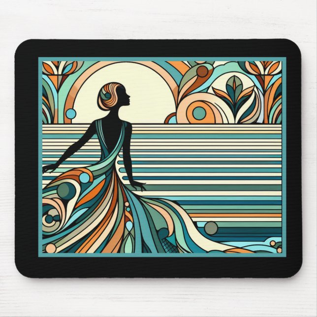 Tapis De Souris Art Deco Mouse Pad (Devant)