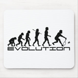 Tapis De Souris Art d'évolution de sport de raquette de joueur de