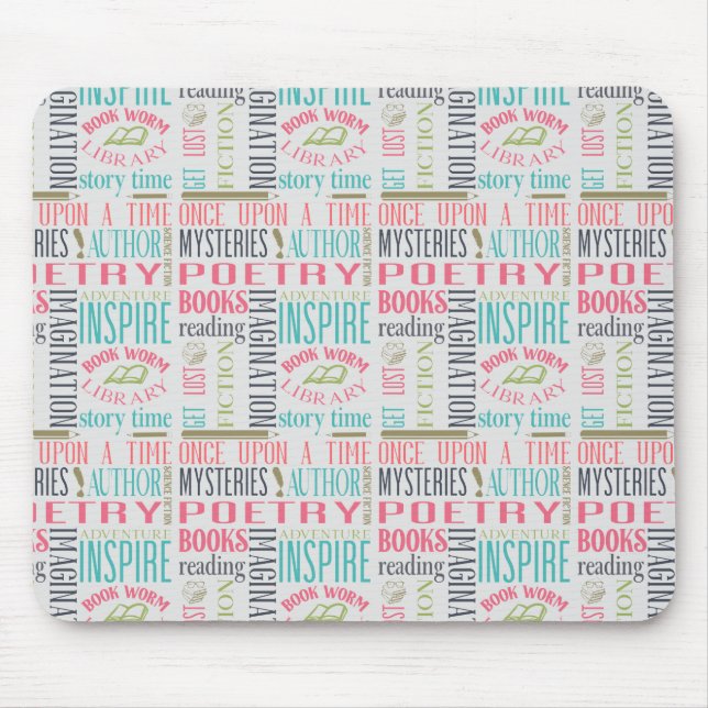 Tapis De Souris Art du métro de la bibliothèque (Devant)
