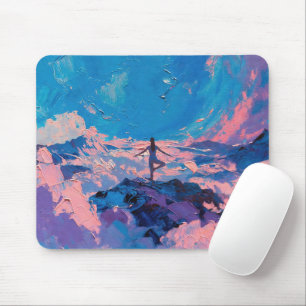 Tapis De Souris Art du Yoga : Beauté équilibrée (Peinture à l'huil