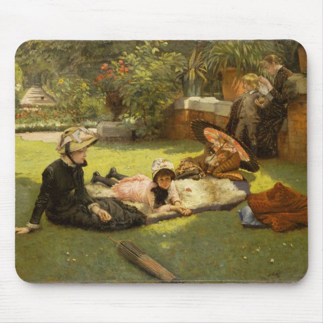 Tapis De Souris Art en plein soleil - peinture de James Tissot (Devant)