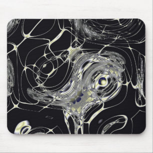 Tapis De Souris Art fractal abstrait Toile d'Or