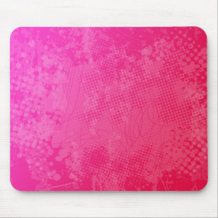 Tapis De Souris Art grunge Mousepad de rage rose