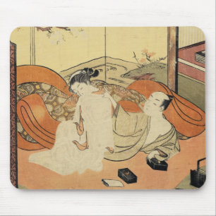 Tapis De Souris Art japonais classique vintage ukiyo-e oiran