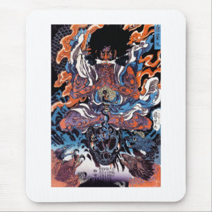 Tapis De Souris Art légendaire japonais oriental frais de guerrie