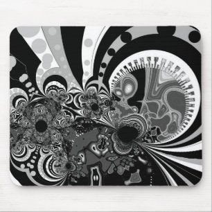 Tapis de souris Art Moderne Noir Blanc
