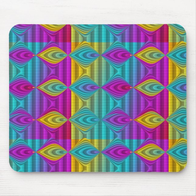 Tapis De Souris ART motif - rayures 3D couleur 21 (Devant)