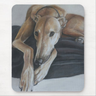 Tapis De Souris Art Mousepad de chien de lévrier