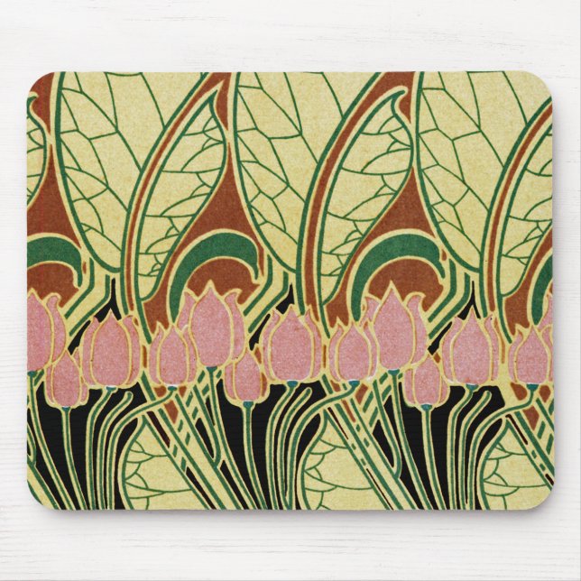 Tapis De Souris Art Nouveau Design #1 (Devant)
