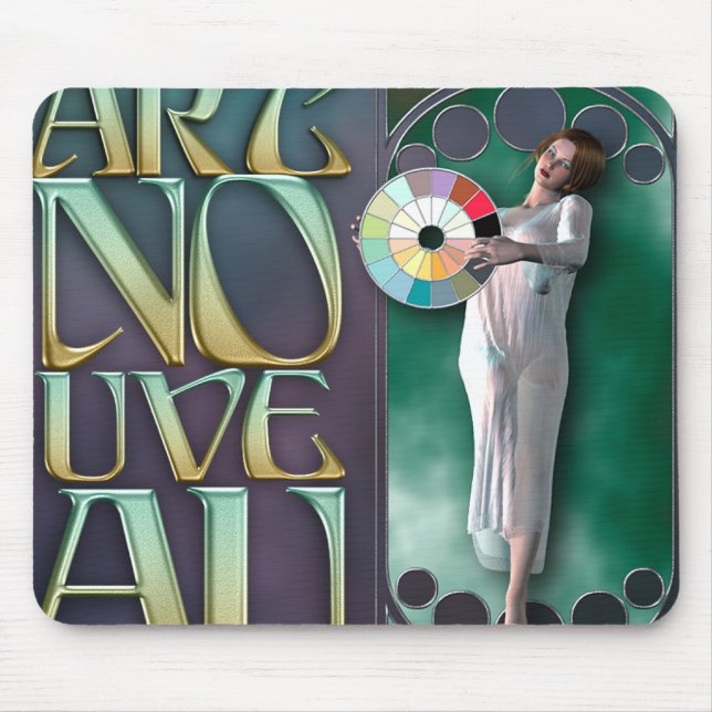Tapis De Souris Art Nouveau Mousepad (Devant)