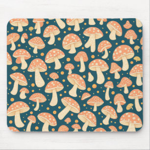 Tapis De Souris Art numérique de Polkadot Mushroom Design Motif